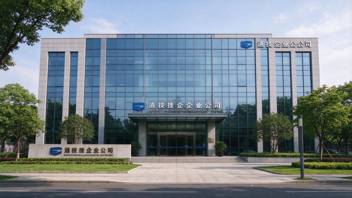 建筑企业办公楼外景,新办资质案例配图